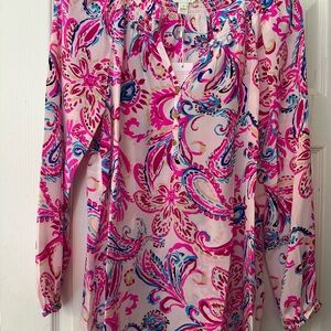 Lilly Pulitzer Silk Elsa Top NWT